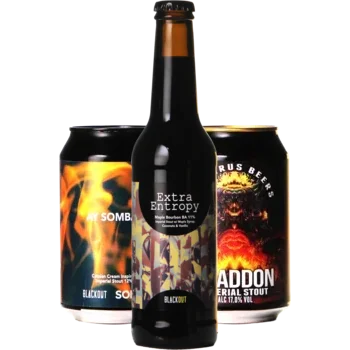 Selectie van stout bieren uit ons assortiment