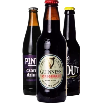 Auswahl von stout_dry Bieren aus unserem Sortiment