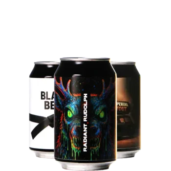 Auswahl von stout Bieren aus unserem Sortiment