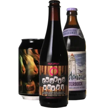 Auswahl von donker Bieren aus unserem Sortiment