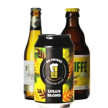 Selectie van blond bieren uit ons assortiment