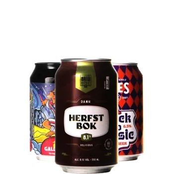 Selectie van blikbier bieren uit ons assortiment