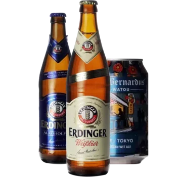 Selectie van weizen bieren uit ons assortiment
