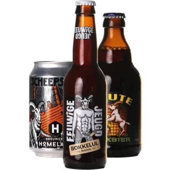 Selectie van herfstbock bieren uit ons assortiment