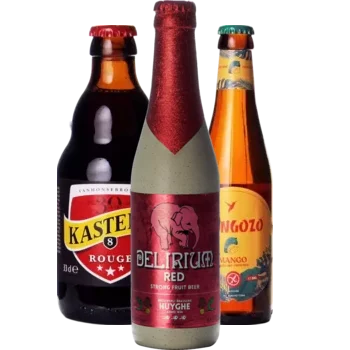 Selectie van fruit bieren uit ons assortiment