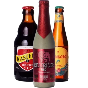 Selectie van fruit bieren uit ons assortiment