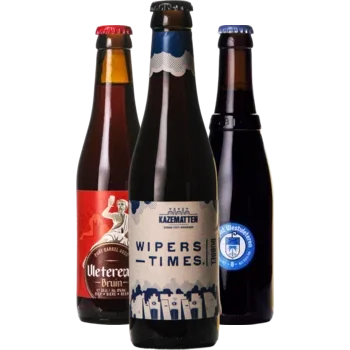 Auswahl von dubbel Bieren aus unserem Sortiment
