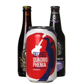 Auswahl von quadrupel Bieren aus unserem Sortiment